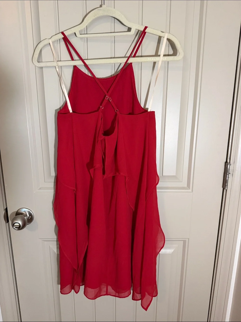 Red Ruffle Dress - Picture 2 of 3